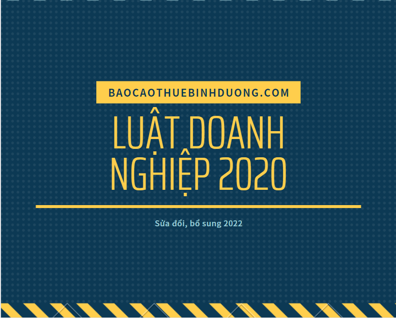luat doanh nghiep 2020 sua doi bo sung nam 2022